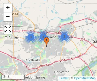 Area schools map